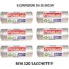 Bama SICIGNANO Set 6 Sacchetti per Immondizia Poker sac Cm.65x54 Lt.20 Umido Indif...