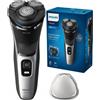 Philips Rasoio elettrico Testine Rotanti Philips S3143/00 Shaver serie 3000 Ricaricabile
