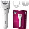 Philips Rasoio elettrico Donna Epilatore Gambe Philips BRE700/00 Wet&Dry Ricaricabil