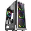 Mars Gaming MC-NEO, Torre Gaming XXL E-ATX, Finestra Frontale e Laterale Vetro Temperato, 4 Ventole ARGB 120mm + Ventola 120mm, Sistema CPU Freezer, Nero