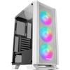 Mars Gaming MCC, Case PC ATX, Pannello Frontal Metal-Mesh, Vetro Temperato, 3 Ventole AAnteriori FRGB 120mm, Bianco