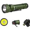 OLIGHT Javelot Professionale Torcia LED Ricaricabile 1350 lm Flashlight Piccola portabile Lunga Portata 730m, Luce Elettrico Alta potenza per Campeggio Caccia, Illuminazione Notturna (Verde)