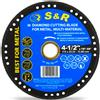 S&R Disco Diamantato 115 Mm per Smerigliatrice Taglio Legno Ferro Cemento Metallo Al