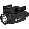OLIGHT Baldr S 800 Lumen Torcia con Puntatore Verde 2 Livelli Luminosità, Montaggio Picatinny/GL, per Attività All'aperto Caccia, Sicurezza e Lavoro notturno (Nero)