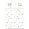 Herding biancheria da letto babybest per culla e carrozzina Little Friends, federa ca. 35x40 cm, copripiumino ca. 80x80 cm, con risvolto hotel, 100% cotone