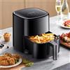 COSE DA CASA Friggitrice ad aria nera 1200 WATT 4 LT cottura senz'olio comando digitale