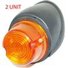 AEspares Paio Rosso Lenti Coda Freno Anteriore Luce Per Ford 3600 Trattore Senza Bulb Gec