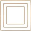 Rayher Anelli Metallici Quadrati Assortiti, Oro, Ciascun 1x15cm, 20cm, 25cm, Box 3Pz, 25220616
