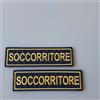 PATCH CROCE ROSSA SOCCORRITORE RICAMATA CM.10,5X3 CON nastro a str-PZ 2