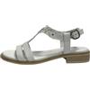 NERO GIARDINI SCARPE DONNA SANDALI SANDALETTI BASSI E410464D BIANCO LOGATO PELLE