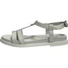 NERO GIARDINI SCARPE DONNA SANDALI SANDALETTI BASSI E410495D BIANCO PELLE