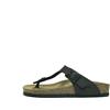 GOLDSTAR CIABATTE INFRADITO UOMO COMFORT IN VERO SUGHERO CON FIBBIE GS1830 NERO