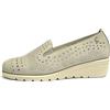 CINZIA SOFT SCARPE DONNA SHOES MOCASSINI TRAFORATI COMFORT IV2721740 OPALE GREY
