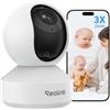 REOLINK 8MP TELECAMERA WI-FI INTERNO 3X ZOOM OTTICO PAN&TILT VIDEOCAMERA E1 ZOOM
