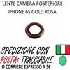 VETRO VETRINO LENTE FOTOCAMERA CAMERA POSTERIORE PER IPHONE 6S ROSA GOLD