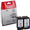 CANON PG-545+ CL-546 Bk Col KIT 2 CARTUCCE ORIGINALI 8287B005 8287B006 ORIGINALE