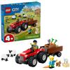 LEGO CITY 60461 TRATTORE AGRICOLO ROSSO CON RIMORCHIO E PECORE