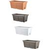 Bama Fioriera Rettangolare 80 100 cm Fioriere Vaso da Balcone Esterno + Sottovaso