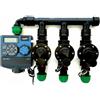 Orbit KIT IRRIGAZIONE PROGRAMMATORE ORBIT 3 ZONE ELETTROVALVOLA PRATO GIARDINO BACCARA