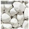 Granulati Zandobbio Ciottoli ornamentali da giardino pietre sassi di marmo Bianco Carrara sacco 25Kg