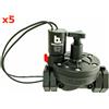 Irritec KIT 5 PEZZI - ELETTROVALVOLA IRRIGAZIONE 1" FF G75S BACCARA 24V AC FLUSSO GIARD