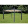 I GIARDINI DEL RE Gazebo Pergola in Alluminio con Telo Retrattile 300x400 cm Modello 2018