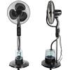 Ventilatore a piantana da terra con ruote nebulizzatore serbatoio 3lt ad acqua t