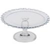 Pasabahce Alzata piatto vetro 26 cm porta torta tortiera buffet dolci patisserie bar hotel
