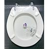 SAPAL SEDILE COPRIWATER WC - POZZI GINORI Mod. COLIBRI' RESINA POLIESTERE LEGNO ITALY