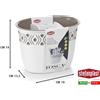 STEFANPLAST SCOLAPOSATE TOSCA CM.19,5X13,5X14h BIANCO TORTORA