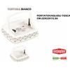 STEFANPLAST PORTATOVAGLIOLI ORIZZONTALE TOSCA BIANCO/TOR