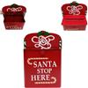 COSE DA CASA Cassetta per le letterine di Babbo Natale porta lettera natalizia rossa addobbi