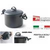 ACCADEMIA MUGNANO PENTOLA CUOCISCOLA CM.22 COPERCHIO FORATO MANICI BLOCCACOPERCHIO PASTA SPAGHETTI