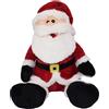 COSE DA CASA Babbo natale rosso peluches pupazzo decorazioni di natale h 50 cm idea regalo b