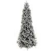 cosedacasa Albero di natale slim innevato PE cm 180 210 230 270 artificiale salvaspazio ape