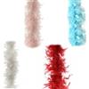 cosedacasa Ghirlanda boa piume bianco rosa celeste azzurro rosso addobbi albero di natale d