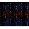 cosedacasa Tenda luminosa luci led pioggia di natale esterno prolungabile flash bianco fred