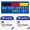 Varta SR626 SW/SR66 SW/V377 Pila Bottone Ossido Argento - Foto 2