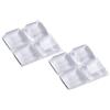 Metafranc 646026 646026-Set protettivi autoadesivi, Trasparenti, Protezione Efficace delle superfici sensibili, ammortizzatori di Arresto per Ante di credenze, tampone Antiscivolo, 20 x 20 mm (8 Stück