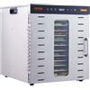 VEVOR Essiccatore Elettrico 1000W Domestico per Alimenti Acciaio Inox 10 Vassoi