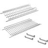 Kit Scolapiatti incasso in metallo per pensili cucina da 60-80-90 cm con staffe