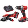 Einhell Te-Tk 18 Li Trapano & Smerigliatrice Kit 18V 1 X 1.5Ah & 3.0Ah LI-ION