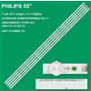 KIT 10 BARRE STRIP LED TV LG LB55135 LB-DM3030-GJBBY555X9ABG2-L/R
