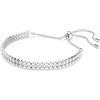 Swarovski Bracciale Swarovski Matrix Doppio 5678252 Bracelet Donna Tennis regolabile