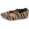 Latika 103048 ballerina a punta pelo cavallino tigrato beige testa moro laccio T