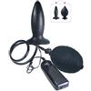 Toyz4lovers vibratore nero in lattice plug gonfiabile pene finto vibrante vaginale anale