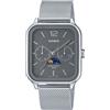 Casio Orologio CASIO da Uomo MTP-M305M-8AVER FASI LUNARI Grigio Acciaio Rettangolare
