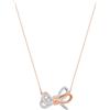 Swarovski Collana Swarovski Lifelong Bow 5440636 necklace Fiocco Cristalli Oro rosa