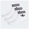 Adidas Calzini calze Adidas EE1152 Tref Ank Sck colore bianco logo nero