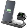 Senza Marca/Generico Cellular Line Trio Wireless Charger Supporto Di Ricarica Wireless 3in1 Per Dispo